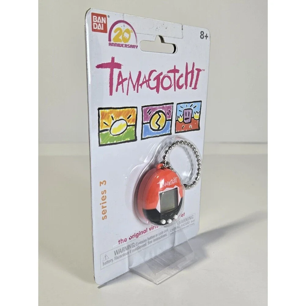 TAMAGOTCHI 20th Anniversary Orange Pink Yellow Mini Virtual Pet Bandai Series 4